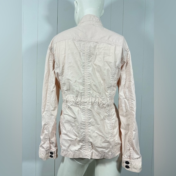 Calvin Klein Women Sz L Light pink Military Style Rolled Sleeve Utility Jacket - Picture 4 of 11